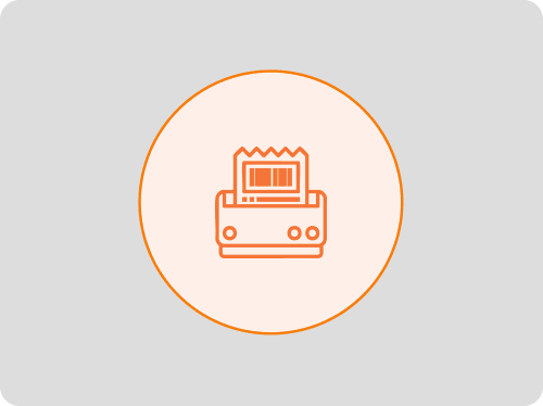 Customizable bill format interface showing restaurant invoice with GST, logo, and QR code features